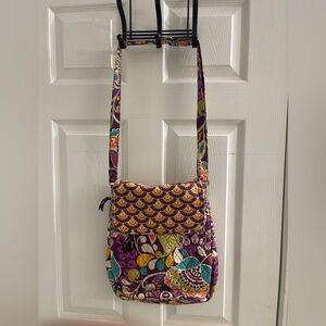 Multi color shoulder bag.